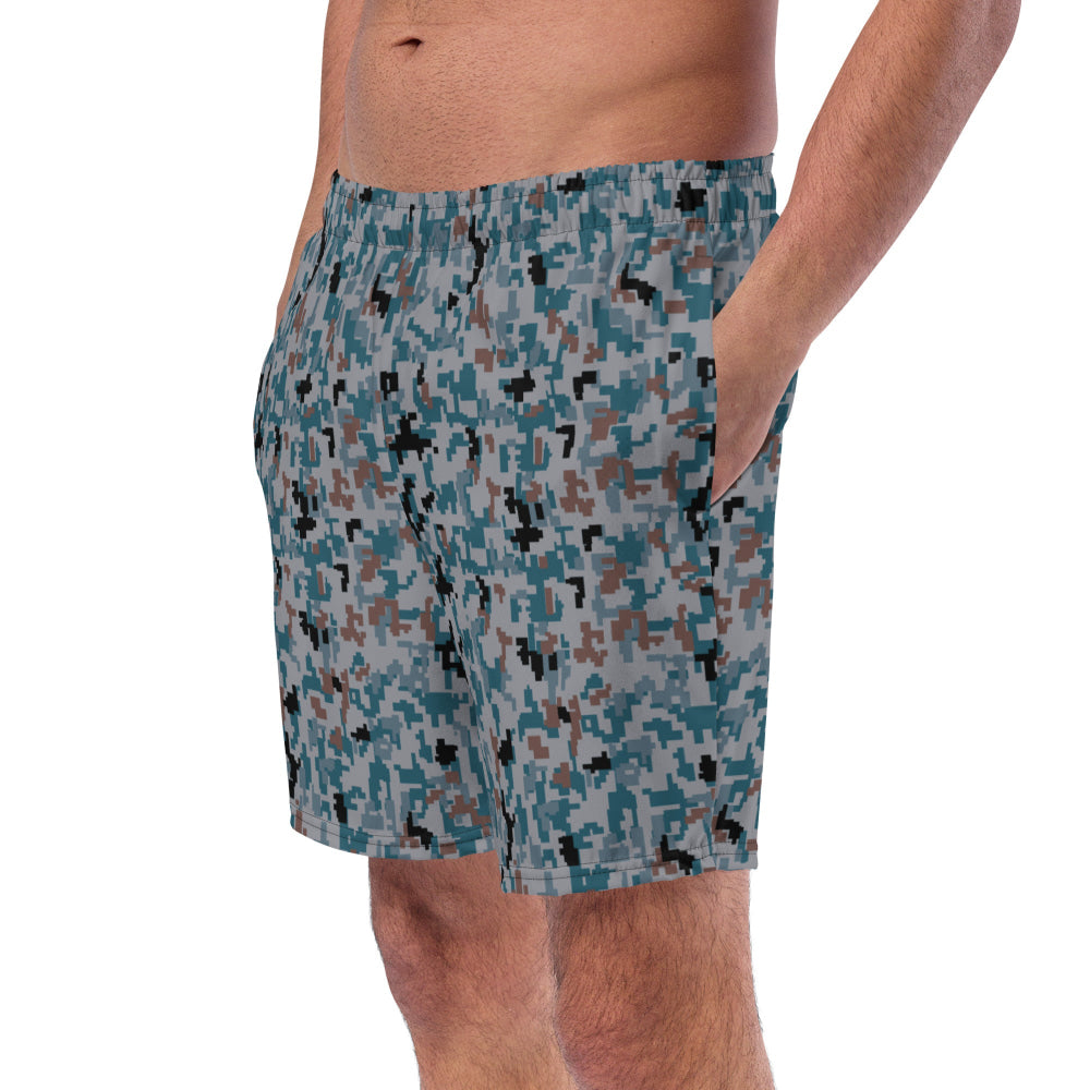 Japanese Air Self-Defense Force (JASDF) Digital CAMO swim trunks - Mens Swim Trunks