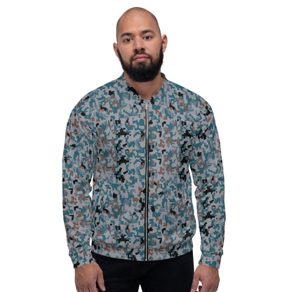 Japanese Air Self-Defense Force (JASDF) Digital CAMO Unisex Bomber Jacket