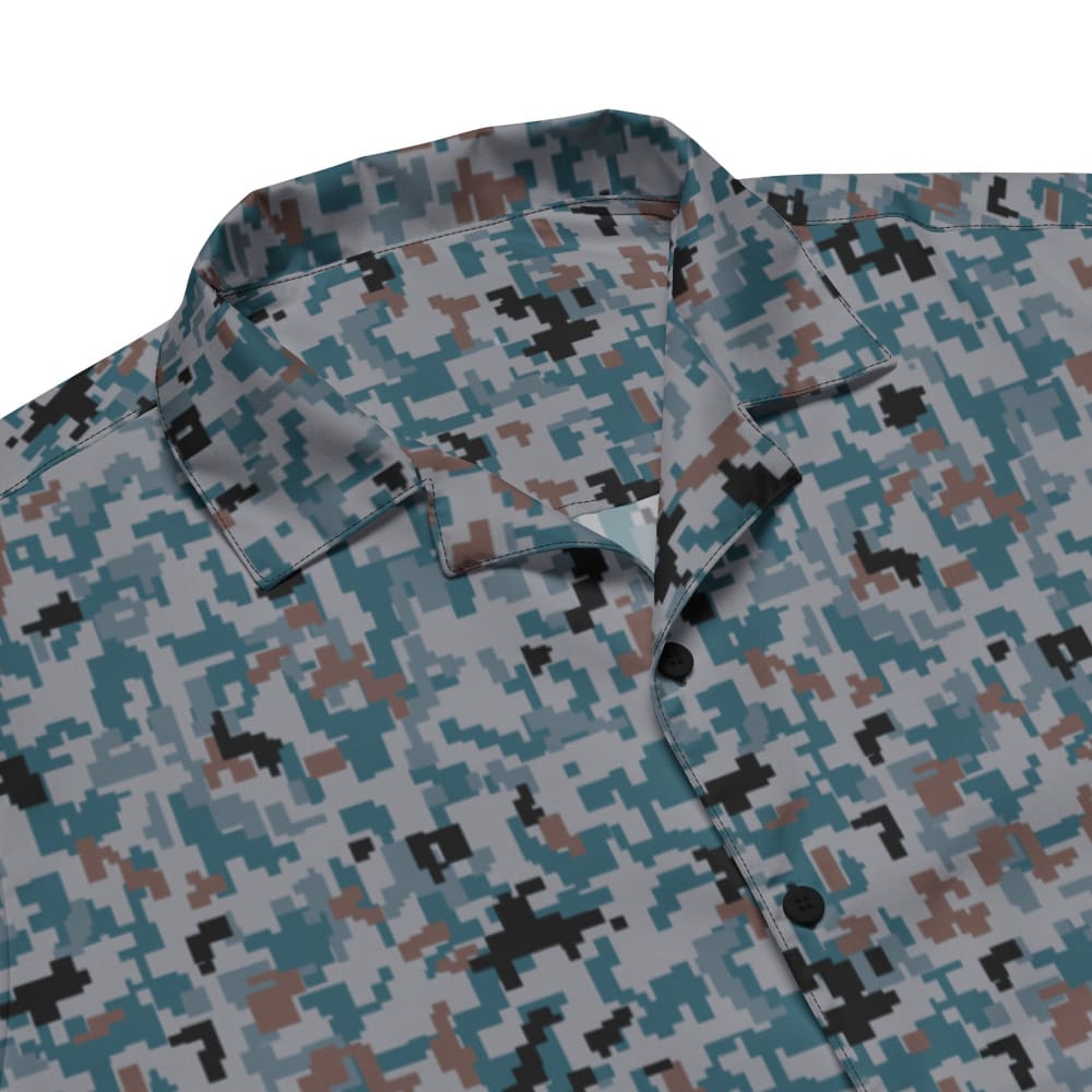 Japanese Air Self-Defense Force (JASDF) Digital CAMO Unisex button shirt - Button Shirt