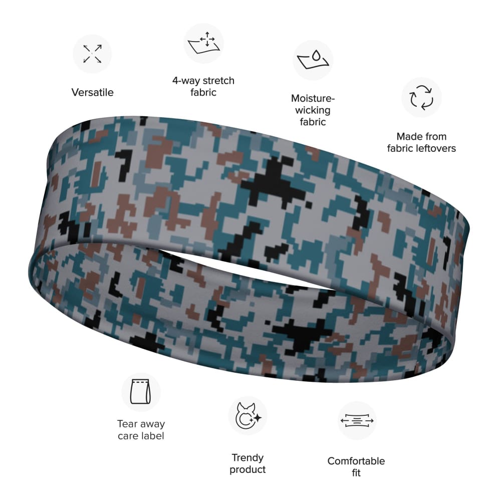 Japanese Air Self-Defense Force (JASDF) Digital CAMO Headband - M