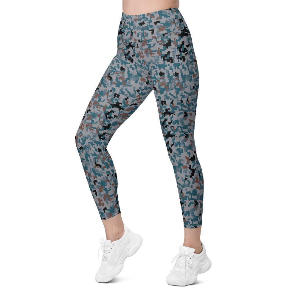 Japanese Air Self-Defense Force (JASDF) Digital CAMO Women’s Leggings with pockets