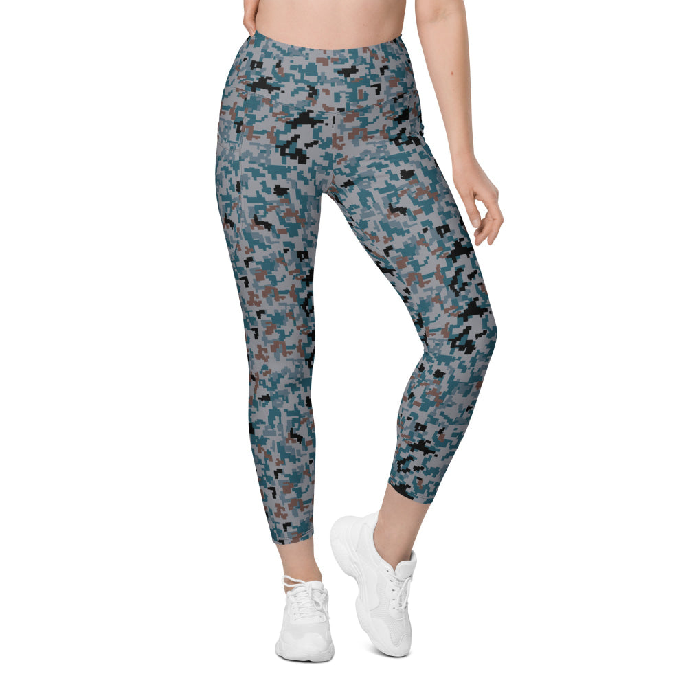 Japanese Air Self-Defense Force (JASDF) Digital CAMO Women’s Leggings with pockets