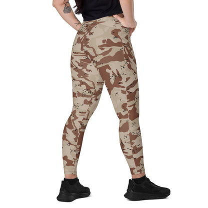 Japanese Desert CAMO Leggings with pockets - 2XS - Womens With Pockets