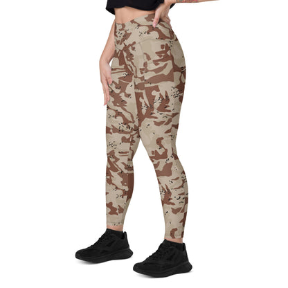 Japanese Desert CAMO Leggings with pockets - Womens With Pockets