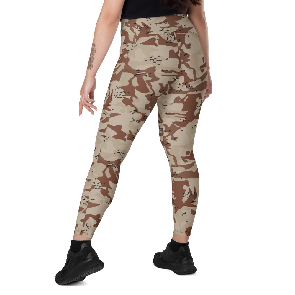 Japanese Desert CAMO Leggings with pockets - Womens With Pockets