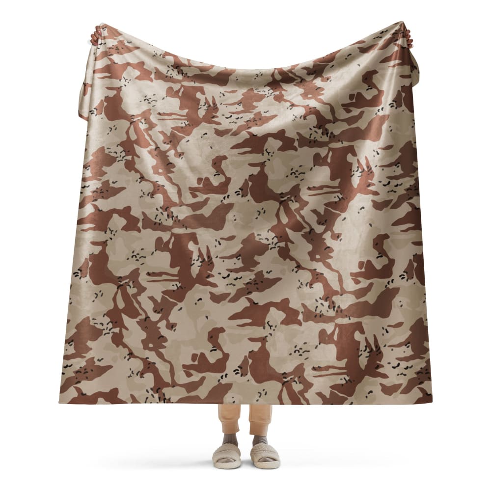 Japanese Desert CAMO Sherpa blanket - 60″×80″
