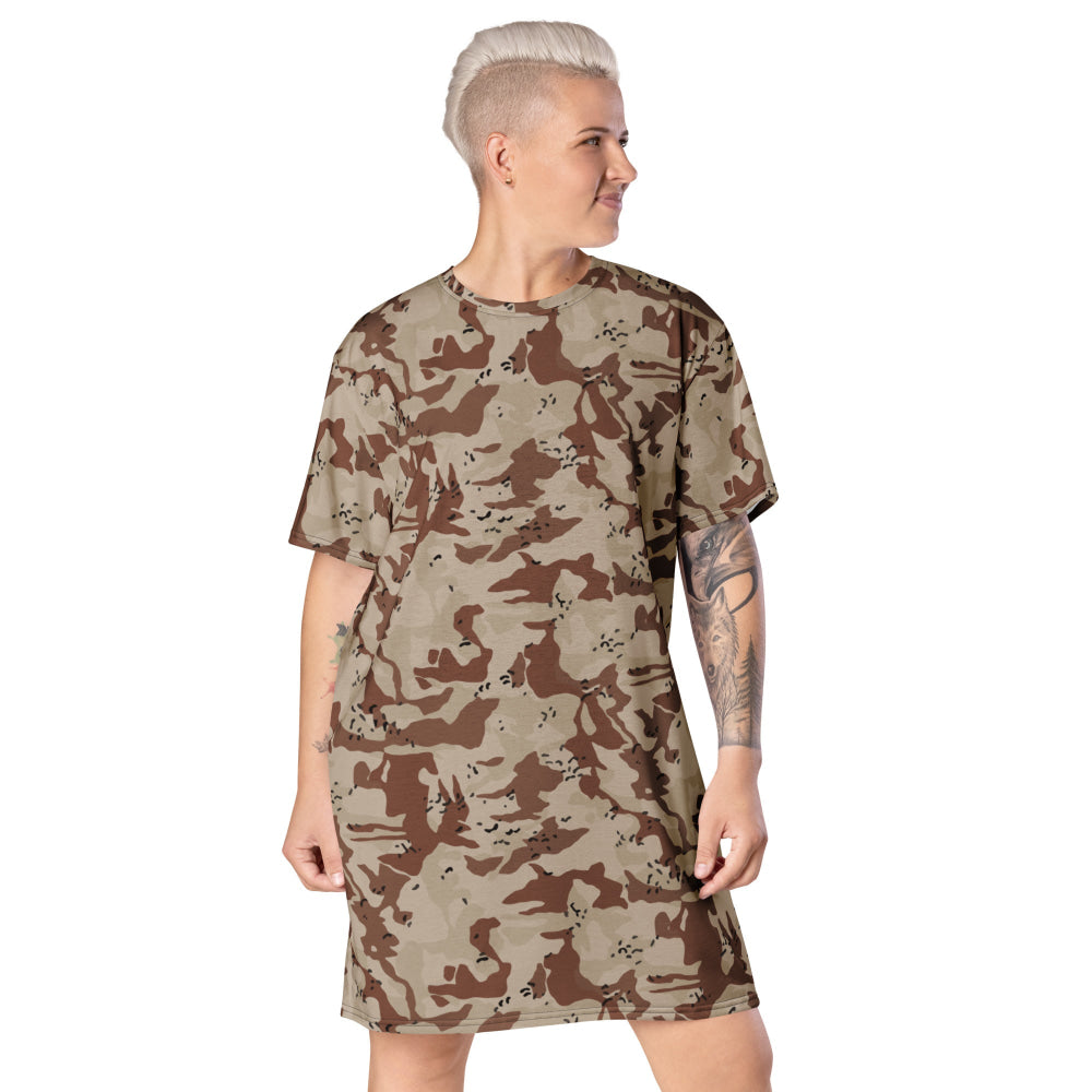 Japanese Desert CAMO T-shirt dress - 2XS - Womens T-Shirt Dress