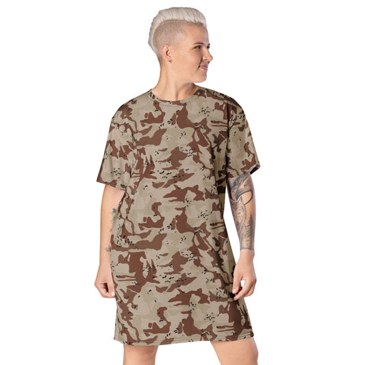 Japanese Desert CAMO T-shirt dress - 2XS - Womens T-Shirt Dress