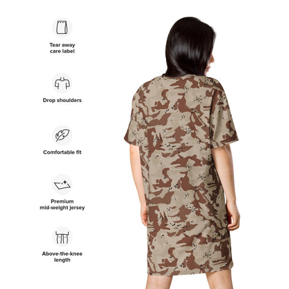 Japanese Desert CAMO T-shirt dress - Womens T-Shirt Dress