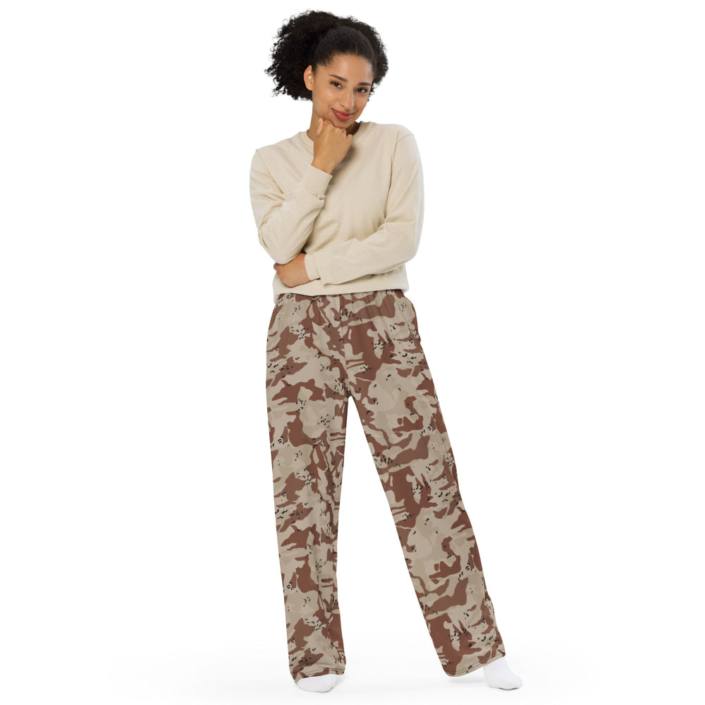 Japanese Desert CAMO unisex wide-leg pants - Unisex Wide-Leg Pants