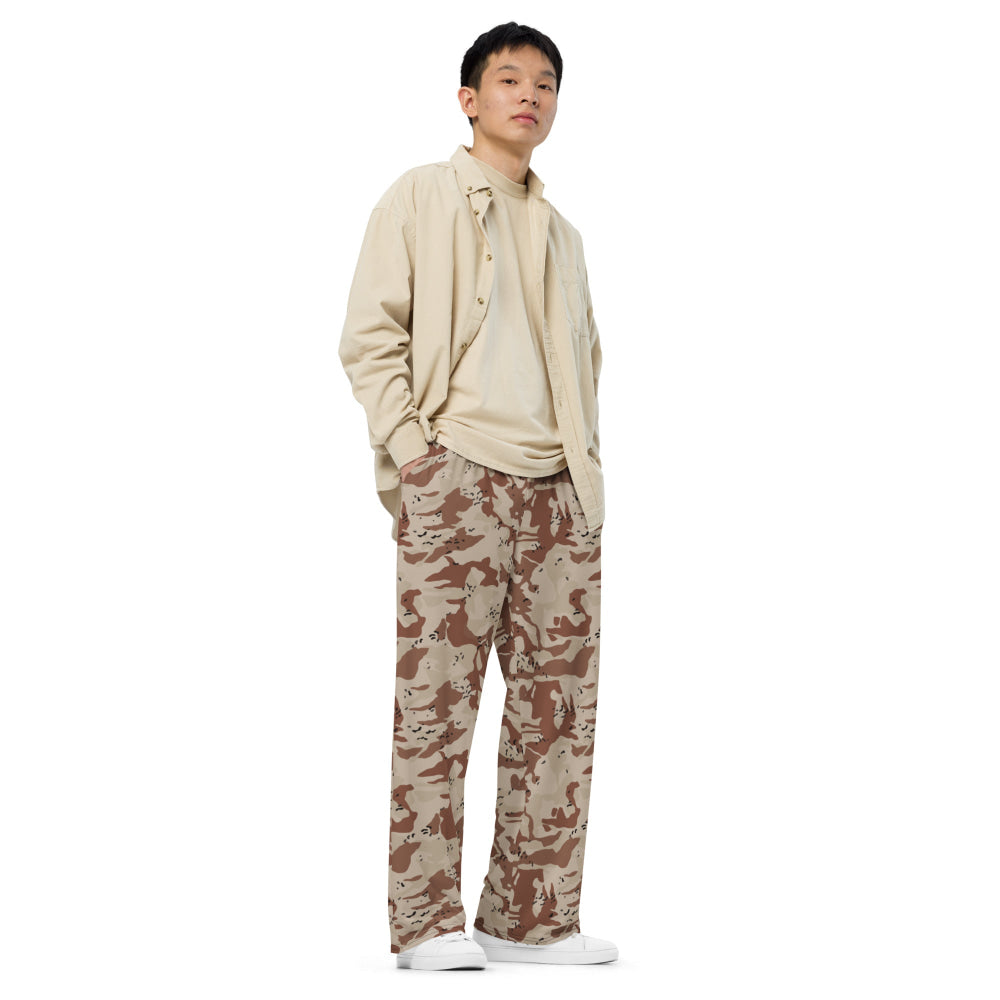 Japanese Desert CAMO unisex wide-leg pants - Unisex Wide-Leg Pants