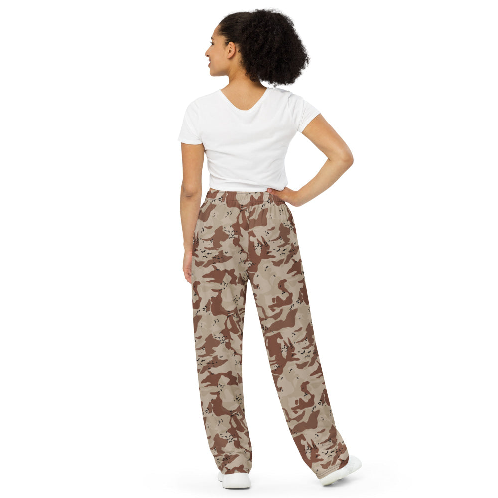 Japanese Desert CAMO unisex wide-leg pants - Unisex Wide-Leg Pants