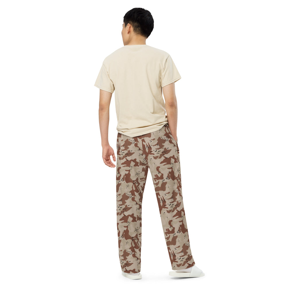 Japanese Desert CAMO unisex wide-leg pants - Unisex Wide-Leg Pants