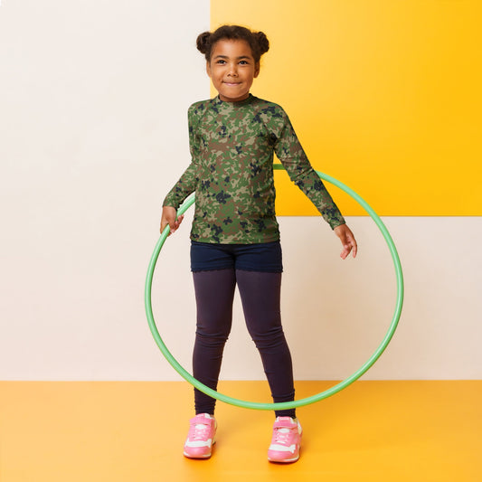 Japanese Flecktarn Jietai Woodland CAMO Kids Rash Guard - 2T