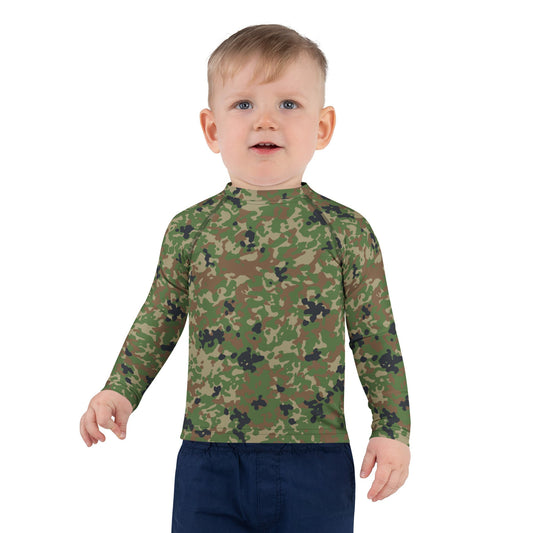 Japanese Flecktarn Jietai Woodland CAMO Kids Rash Guard