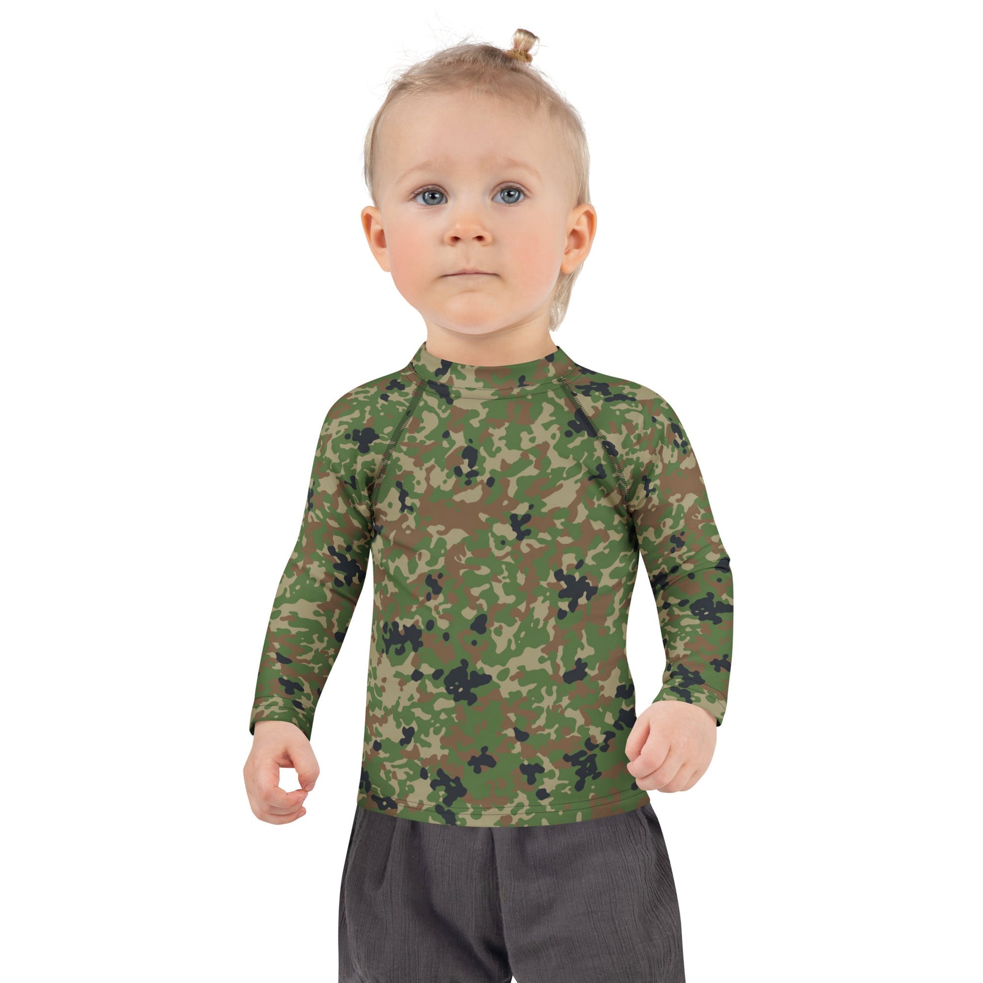 Japanese Flecktarn Jietai Woodland CAMO Kids Rash Guard