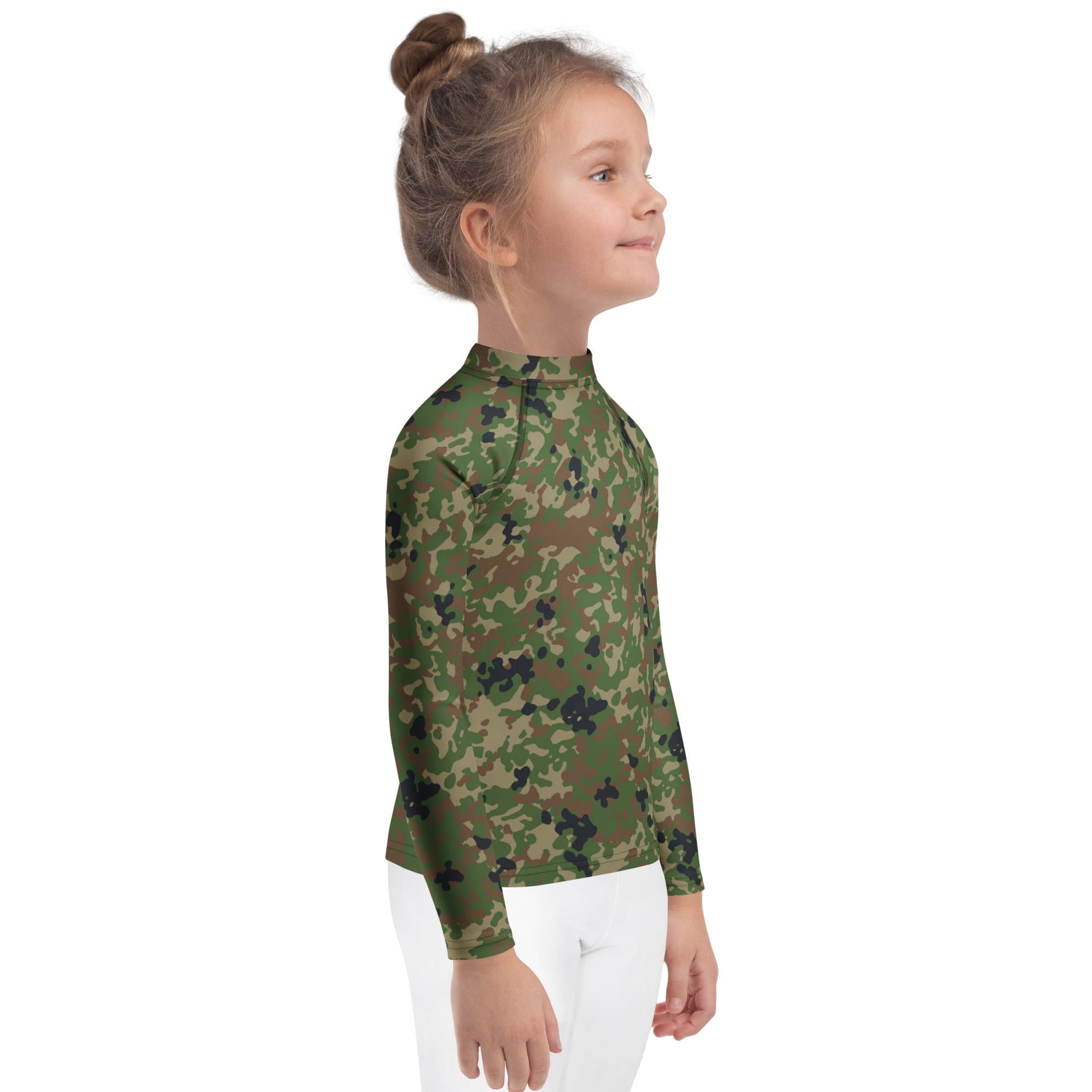 Japanese Flecktarn Jietai Woodland CAMO Kids Rash Guard