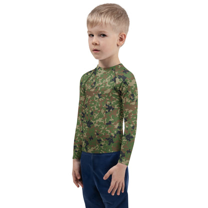 Japanese Flecktarn Jietai Woodland CAMO Kids Rash Guard