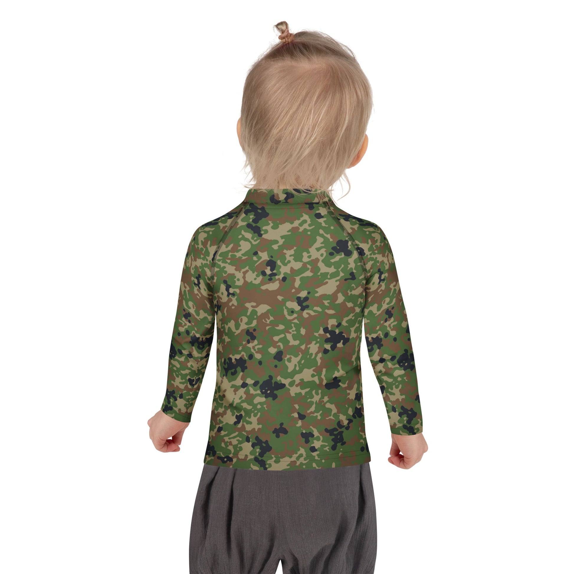 Japanese Flecktarn Jietai Woodland CAMO Kids Rash Guard