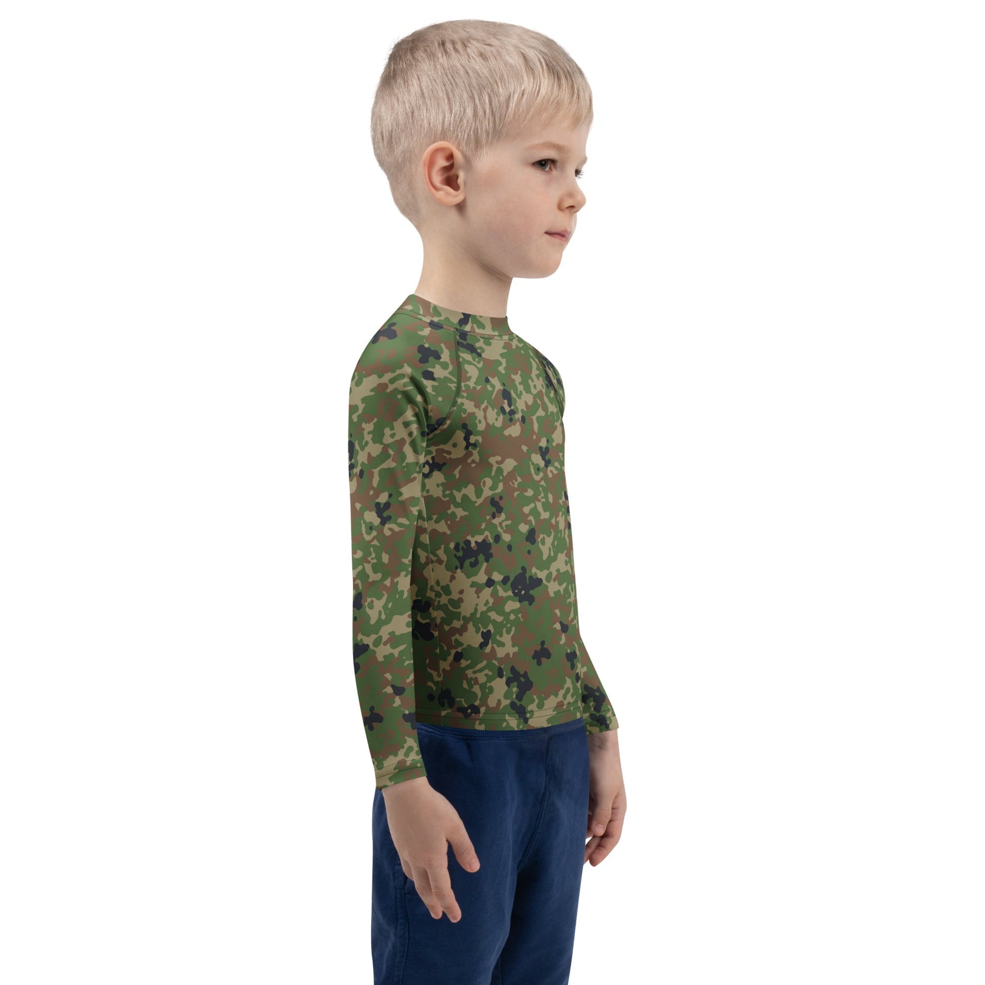 Japanese Flecktarn Jietai Woodland CAMO Kids Rash Guard