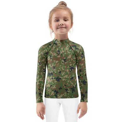 Japanese Flecktarn Jietai Woodland CAMO Kids Rash Guard