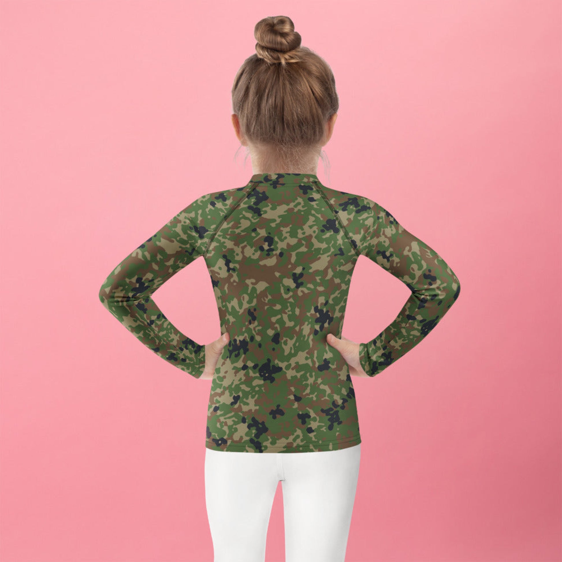 Japanese Flecktarn Jietai Woodland CAMO Kids Rash Guard
