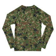 Jietai Type 2 Woodland CAMO Kids Rash Guard