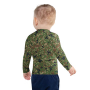Jietai Type 2 Woodland CAMO Kids Rash Guard