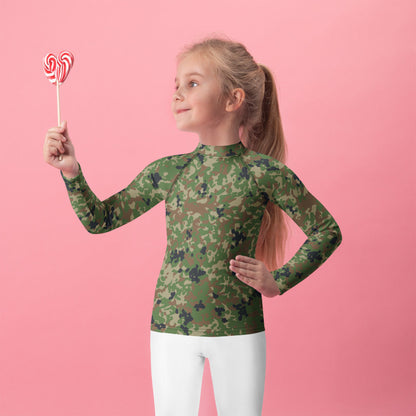 Japanese Flecktarn Jietai Woodland CAMO Kids Rash Guard