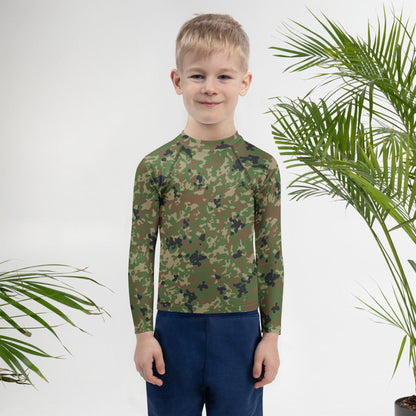 Japanese Flecktarn Jietai Woodland CAMO Kids Rash Guard