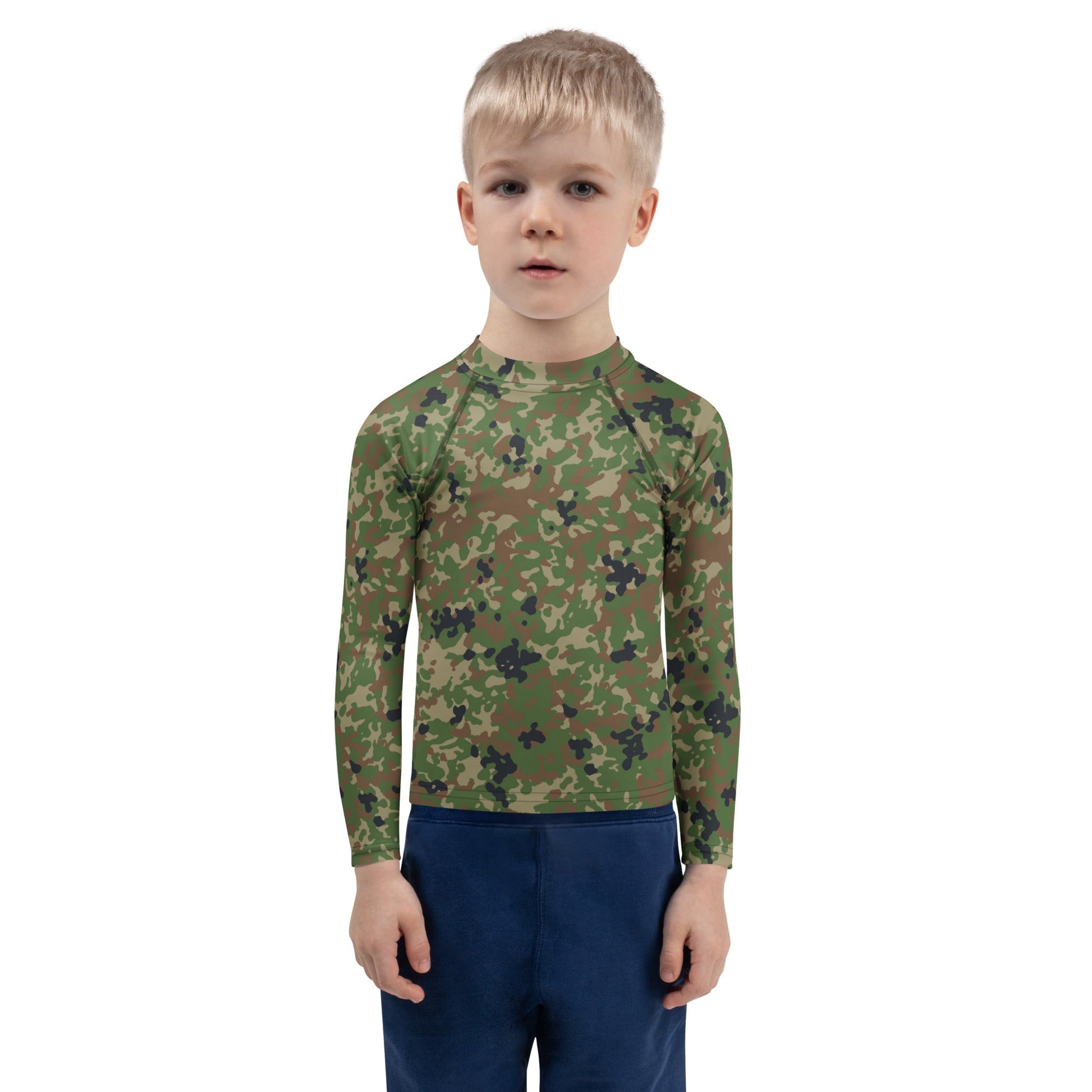 Japanese Flecktarn Jietai Woodland CAMO Kids Rash Guard
