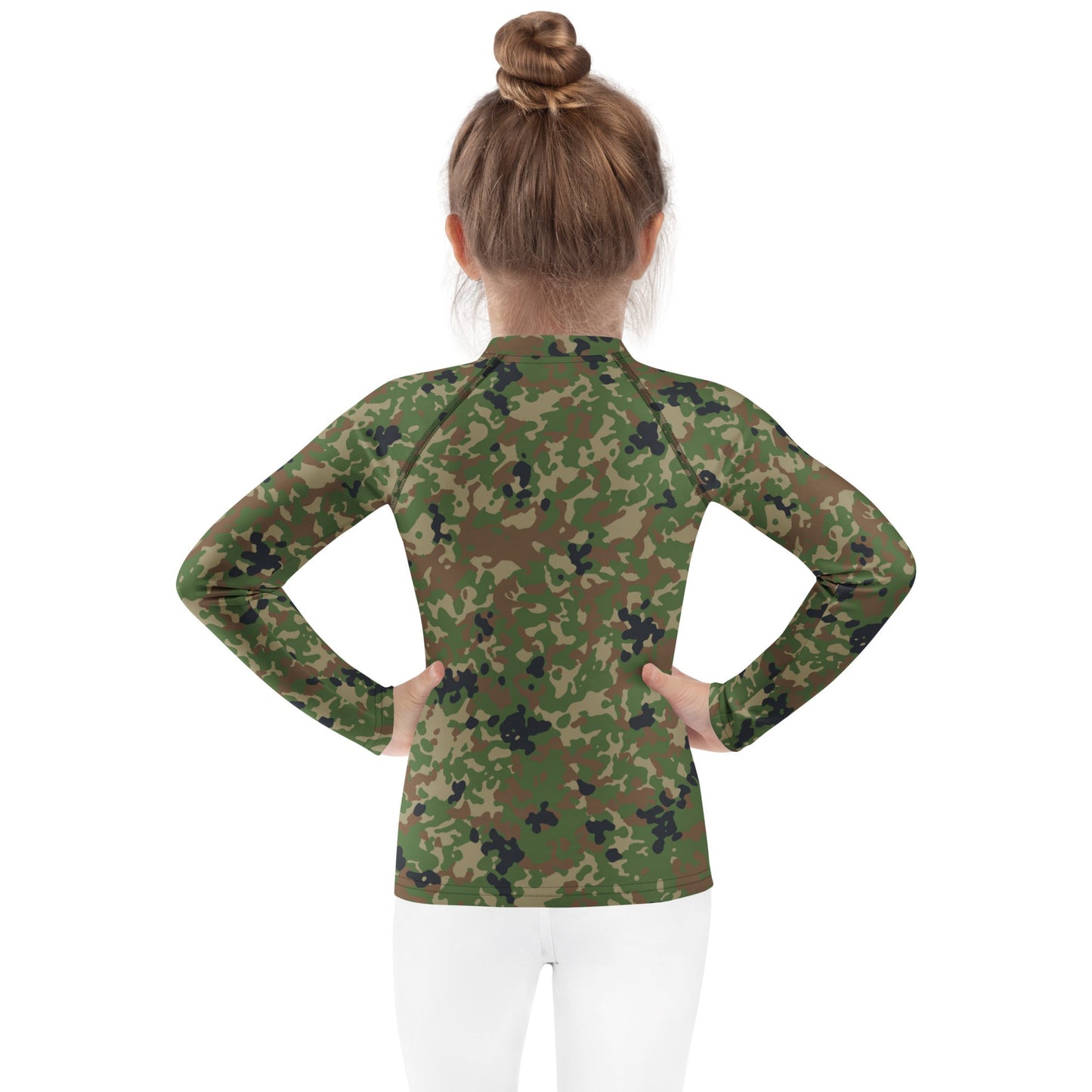 Japanese Flecktarn Jietai Woodland CAMO Kids Rash Guard