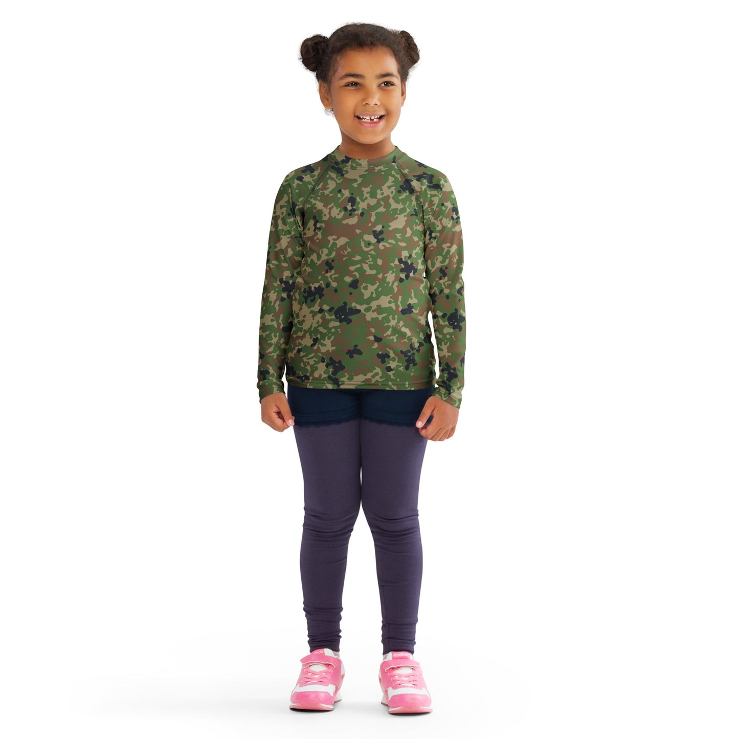 Japanese Flecktarn Jietai Woodland CAMO Kids Rash Guard