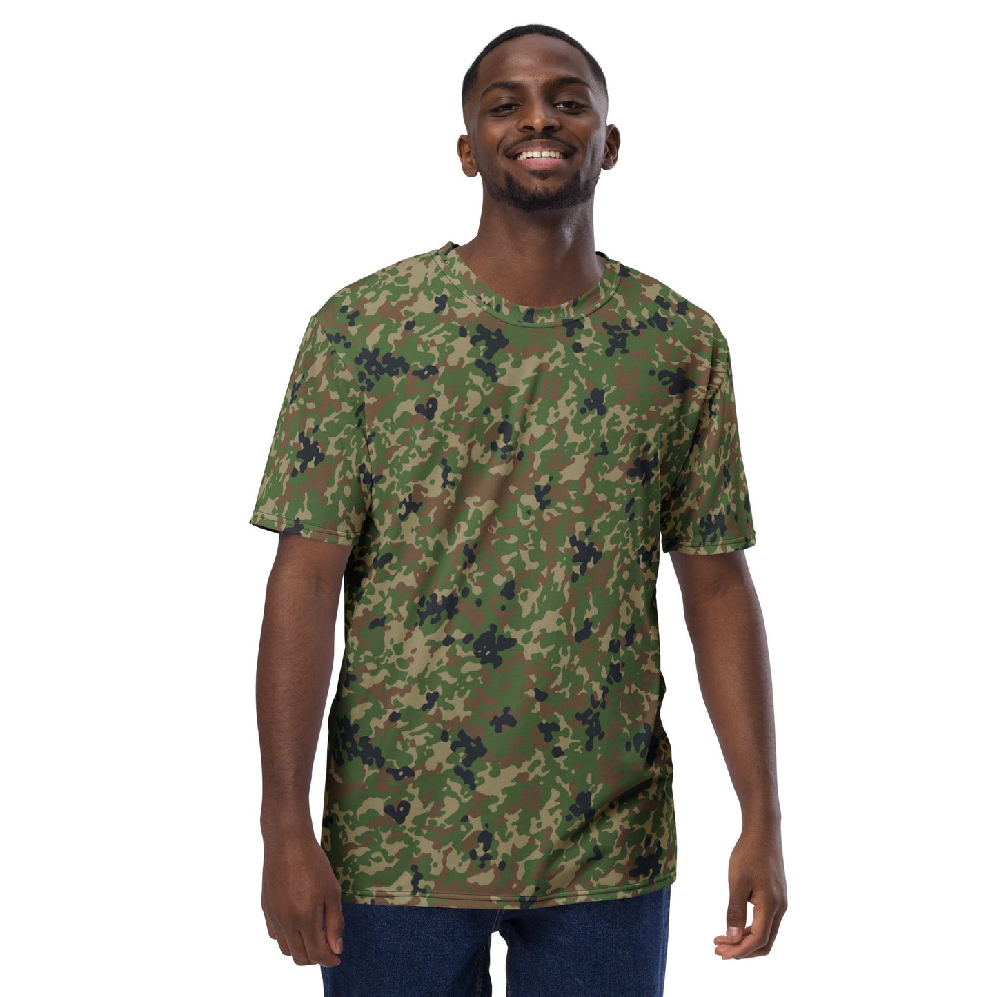 Japanese Flecktarn Jietai Woodland CAMO Mens T shirt Shirts