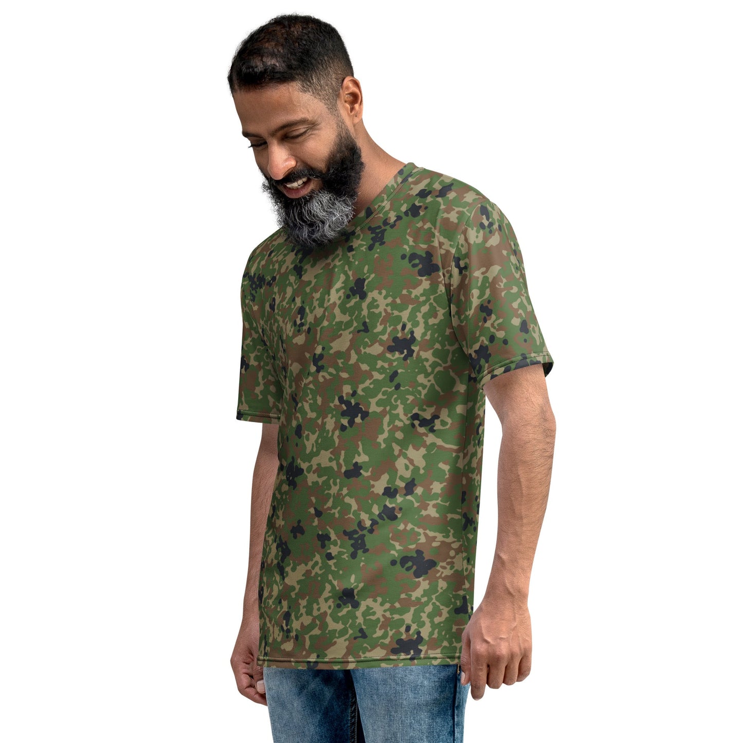 Japanese Flecktarn Jietai Woodland CAMO Mens T shirt Shirts