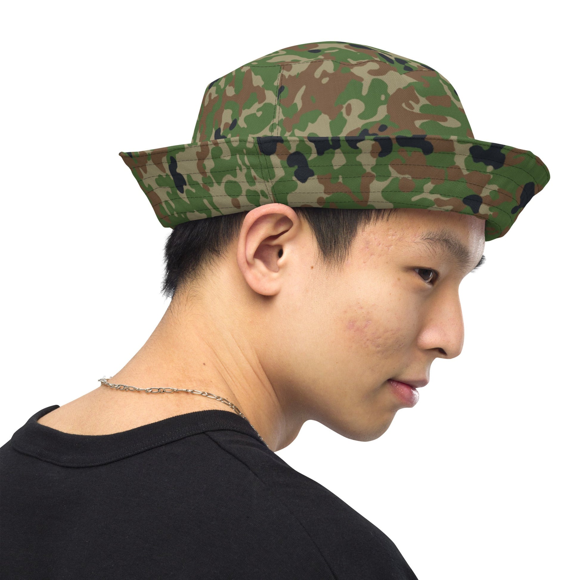 Japanese Flecktarn Jietai Woodland CAMO Reversible bucket hat - Bucket Hats
