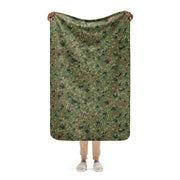 Japanese Jietai Type 2 Woodland CAMO Sherpa Blanket - 37″×57″