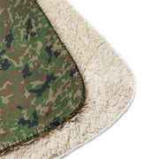 Japanese Jietai Type 2 Woodland CAMO Sherpa Blanket