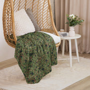 Japanese Jietai Type 2 Woodland CAMO Sherpa Blanket