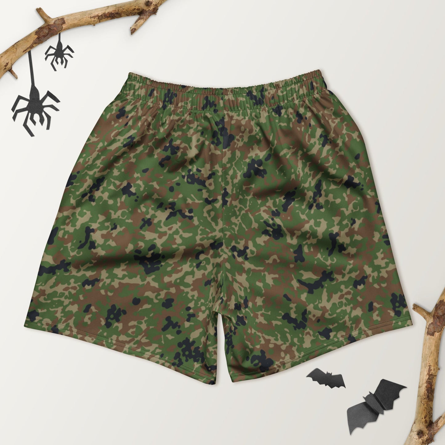 Japanese Flecktarn Jietai Woodland CAMO Unisex Athletic Long Shorts