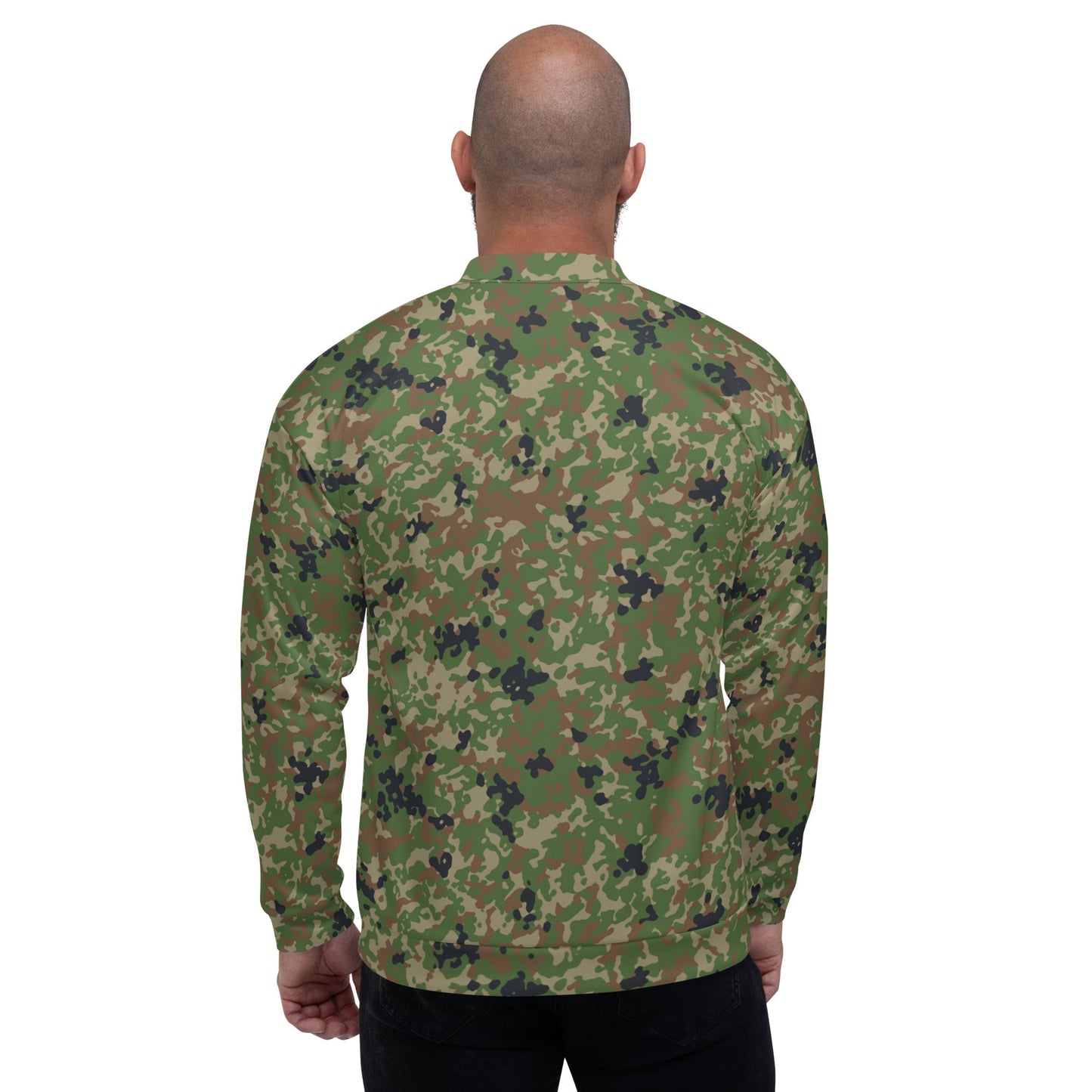 Japanese Flecktarn Jietai Woodland CAMO Unisex Bomber Jacket - Jackets