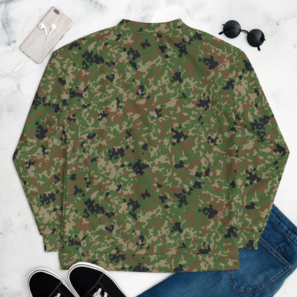 Japanese Flecktarn Jietai Woodland CAMO Unisex Bomber Jacket - Jackets