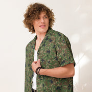 Japanese Jietai Type 2 Woodland CAMO Unisex Short-Sleeve Button Shirt - Button-Up