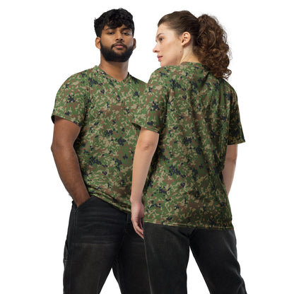 Japanese Flecktarn Jietai Woodland CAMO unisex sports jersey - 2XS - Sports Jerseys