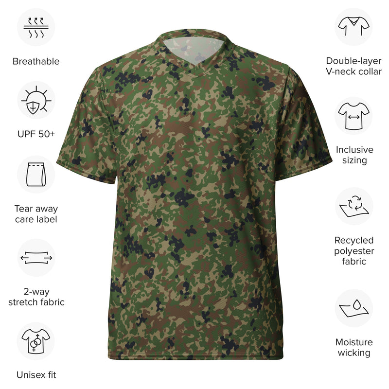 Japanese Jietai Type 2 Woodland CAMO Unisex Sports Jersey