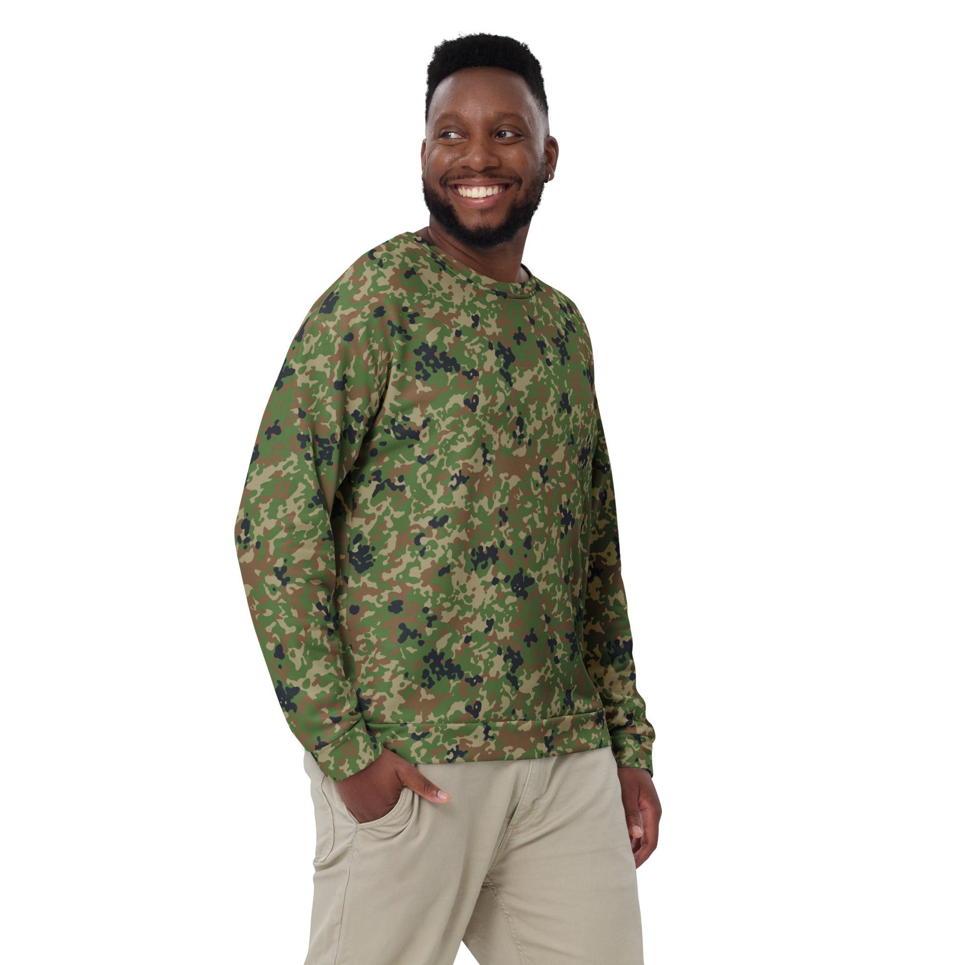 Japanese Flecktarn Jietai Woodland CAMO Unisex Sweatshirt - Sweatshirts