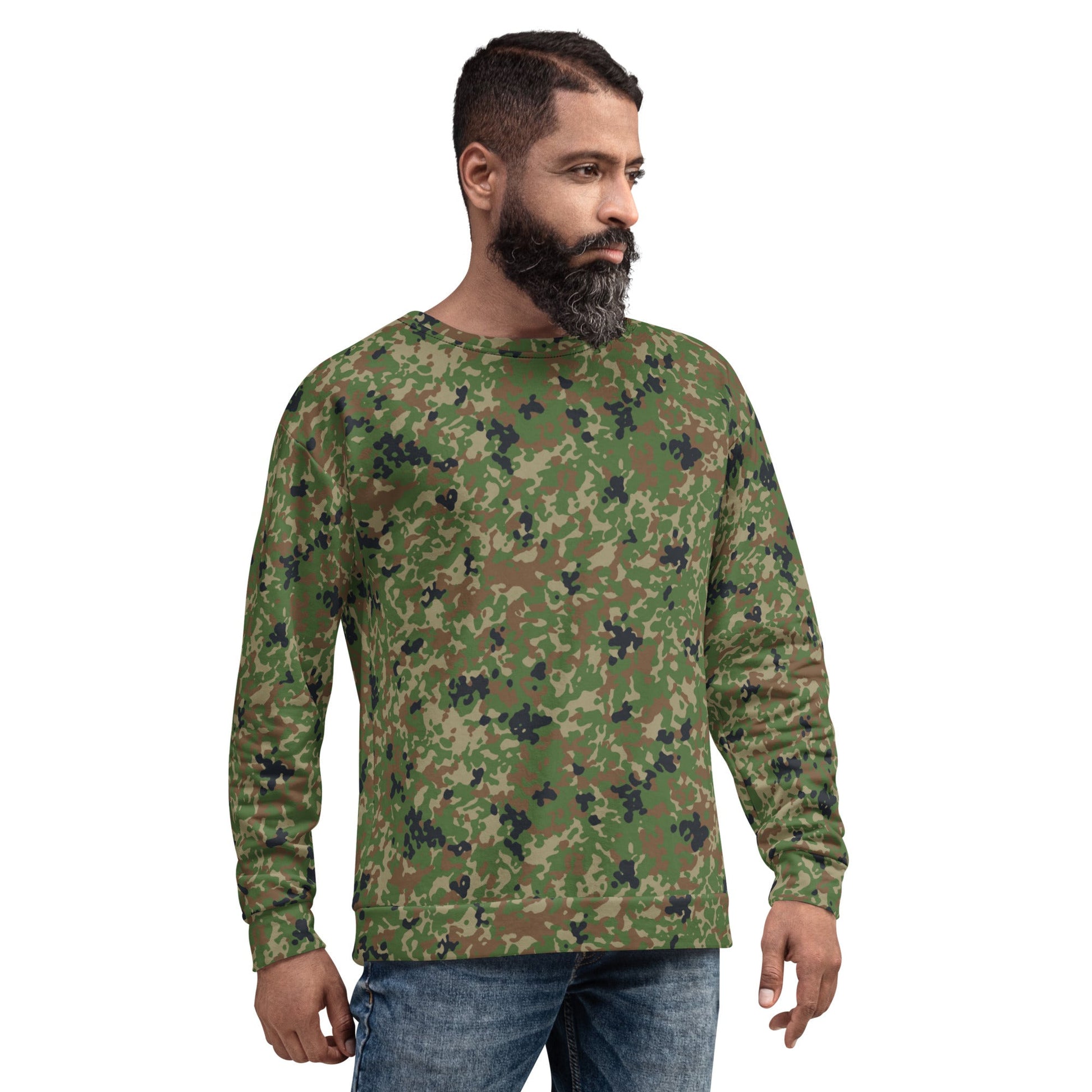 Japanese Flecktarn Jietai Woodland CAMO Unisex Sweatshirt - Sweatshirts