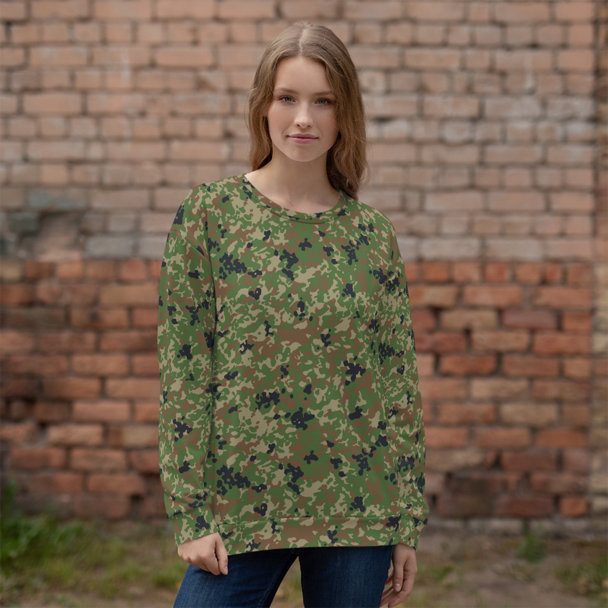 Japanese Flecktarn Jietai Woodland CAMO Unisex Sweatshirt - Sweatshirts