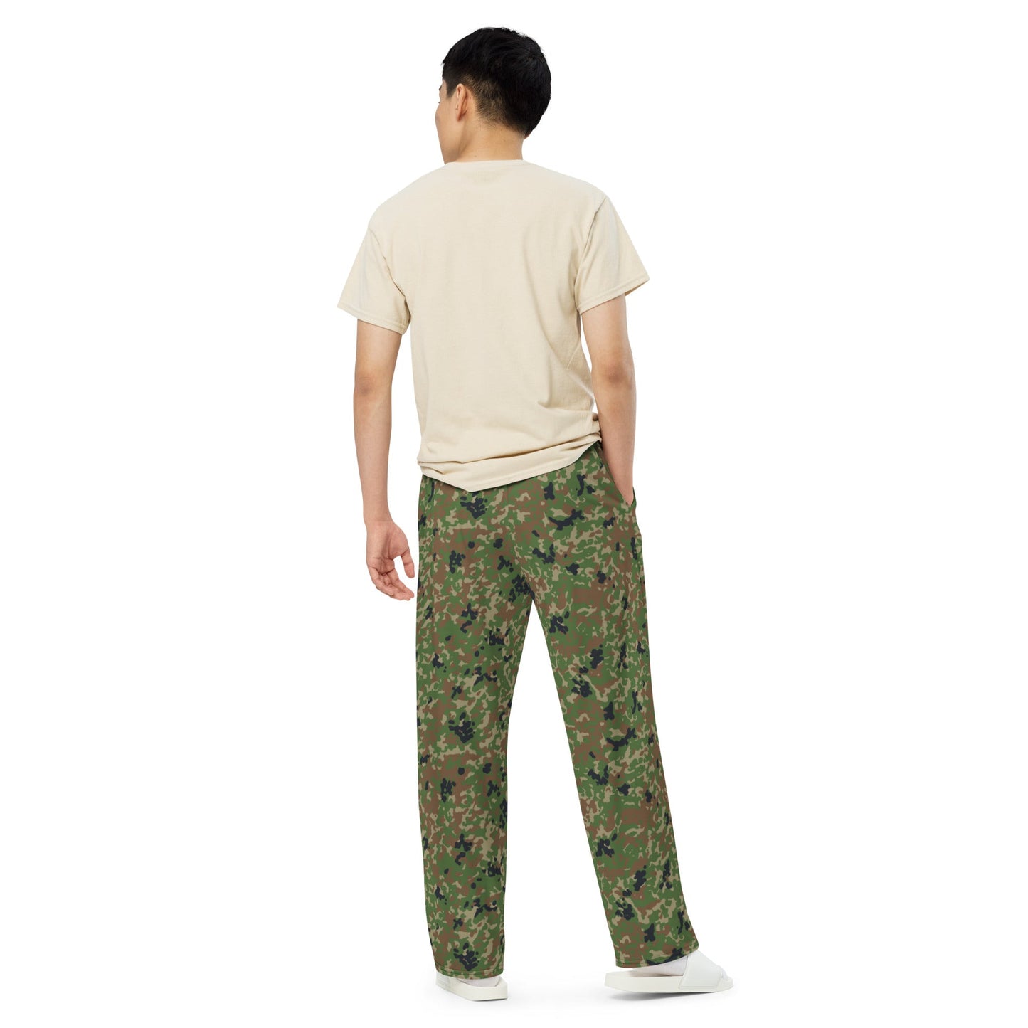Japanese Flecktarn Jietai Woodland CAMO unisex wide-leg pants - Wide-leg Pants