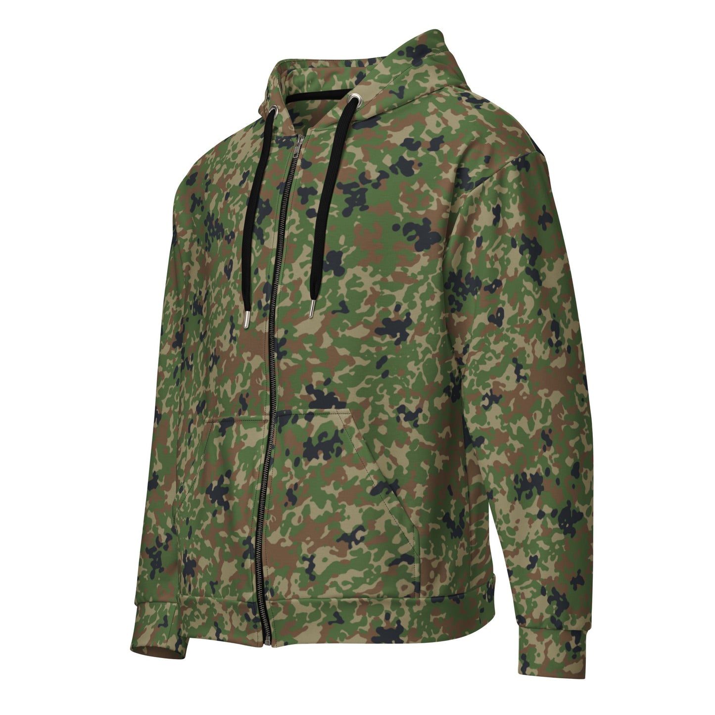 Japanese Flecktarn Jietai Woodland CAMO Unisex zip hoodie - Zip Hoodies